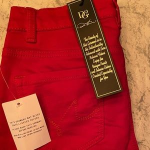 DG2 SkinnyJeans Color: Red 5 Pocket w/detail on back Size:4P
